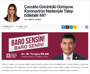 Hukuki Haber | Basında Serpil Çınar