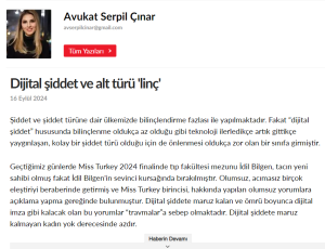 Milliyet | Basında Serpil Çınar