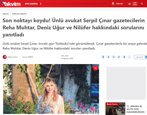 Takvim | Basında Serpil Çınar